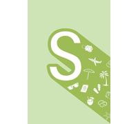 S: Initial Monogram Personal Letter alphabet Journal, Pastel color, Vacay mode on, Personalized Lined Notebook For Kids, Boys and Girls, Men and Women ... Soft Cover Diary, 120 Pages, size 6x9 inch.