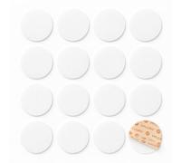 S.J Products Self-Adhesive Hook & Loop Pads - Made with Velcro® Brand Material - Round Discs - 30mm in White - 16 Pairs