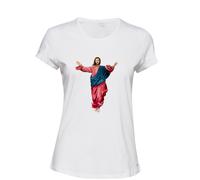 (S) Jesus Christ Christianity Son of God White Ladies Women T Shirt Tee Top