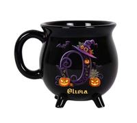 S-JIEI Personalized Witch Cauldron Coffee Mug, Gothic Halloween Coffee Cup, Witch Cauldron Mug, for Halloween Party & Daily Use