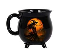 S-JIEI Personalized Witch Cauldron Coffee Mug, Gothic Halloween Coffee Cup, Witch Cauldron Mug, for Halloween Party & Daily Use