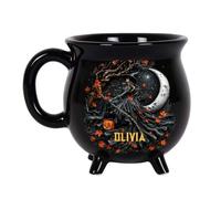 S-JIEI Personalized Witch Cauldron Coffee Mug, Gothic Halloween Coffee Cup, Witch Cauldron Mug, for Halloween Party & Daily Use