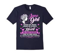 (S) June Girl Shirts Funny Hated By Many Loved By Plenty-Father's Day