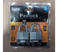 (S) Kasp Laminated Steel Padlock Twin Pack, K13040D, 40mm, New, SPD