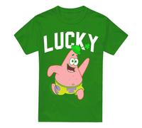 (S, Kelly Green) SpongeBob SquarePants Mens Lucky Patrick Star St Patricks Day T-Shirt