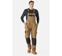 (S, Khaki Brown/Black) Dickies Mens Bib And Brace Trouser