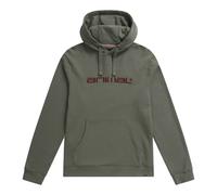 (S, Khaki Green) Animal Mens Driver Logo Organic Hoodie