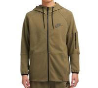 (S, Khaki Green) Nike Mens Plain Full Zip Hoodie