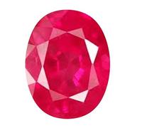 S KUMAR GEMS & JEWELS Certified 5.25 Carat/Ct Natural Ruby Stone Manik with Lab Certificate for Unisex, Shell,Ruby