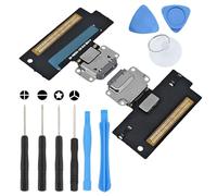 S&L ENTERPRISE Charging Port Dock Connector Compatible with iPad Pro 10.5 Inch A1701 A1709 A1852 2017 10.5" Charging Port Flex Cable - Incl. Repair Tool Kit - Black