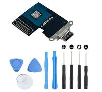 S&L ENTERPRISE Charging Port Dock Connector Compatible with iPad Pro 11 inch 2nd / iPad Pro 12.9 inch 4th Gen 2020 Charging Port Flex Cable - Incl. Repair Tool Kit - Black