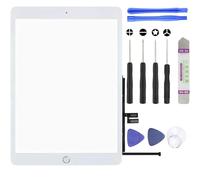 S&L ENTERPRISE For iPad 9th Generation 2021 Touch Screen Digitizer Replacement 10.2" A2602 A2603 A2604 A2605 Front Glass with Pre-Installed Adhesive, Home Button & Tool Kit (White)