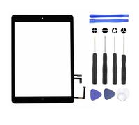 S&L ENTERPRISE For iPad Air 1 1st Generation iPad 5 Touch Screen Digitizer Replacement A1474 A1475 A1476 With Pre-Installed Adhesive, Home Button, Camera Holder & Tool Kit (Black)