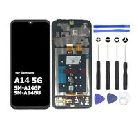 S&L ENTERPRISE Screen Replacement for Samsung Galaxy A14 5G SM-A146P SM-A146U 6.6" LCD Touch Screen Digitizer Full Assembly with Frame, Incl. Repair Tool Kit.