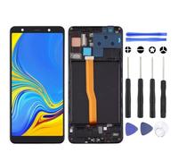 S&L ENTERPRISE Screen Replacement for Samsung Galaxy A7 2018 A750 6.0" TFT LCD Touch Screen Digitizer Full Assembly with Frame, Incl. Repair Tool Kit.