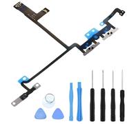 S&L ENTERPRISE Volume Control Mute Button Connector Flex Cable Replacement Compatible with iPhone X 5.8 inch Incl. Repair Tool Kit