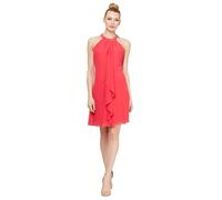S.L. Fashions Women's Jewel Halter Sheath Dress (Petite and Regular) Special Occasion, Cerise, 16 UK