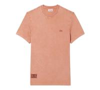 (S, Latte) Lacoste Mens Logo Crew Neck Regular T-Shirt