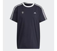 (S) Leeds United Women's T-Shirt Football adidas BF Navy Top - New