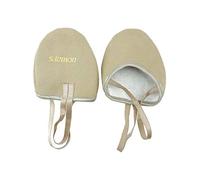s.lemon Rhythmic Gymnastics Shoe Half Sole Ballet Dance Toe Turner Pirouette Lyrical Shoes TCX 30 Beige