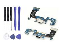 S&LEnterprise Charging Port Dock Connector Replacement for Samsung S8 SM-G950F Charging Port Flex Cable with Headphone Jack Microphone & Repair Tool Kit