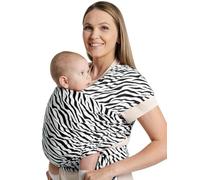 S.Leovay Baby Wraps Carrier,Fashion-Forward Zebra Striped, Stretchy Ergonomic Hands-Free Design Baby Wearing Wrap for Newborn to Toddler 7-35 lbs, Soft and Comfortable Infant Wraps