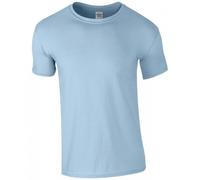 (S, Light Blue) Gildan Mens Soft Style Ringspun T Shirt