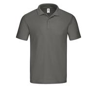 (S, Light Graphite) Fruit of the Loom Mens Original Polo Shirt