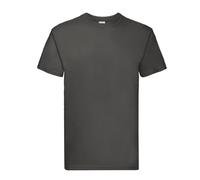 (S, Light Graphite) Fruit of the Loom Mens Super Premium T-Shirt