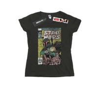 Star Wars Womens/Ladies Boba Fett Comic Cotton T-Shirt - Light Graphite - Light Graphite - S