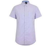 (S, Lilac) Bench Mens Plain Logo Short-Sleeved Shirt