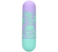 S-Line Lip Off Some Steam Rechargeable Bullet Vibrator Green & Purple
