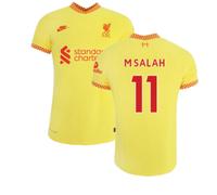 Liverpool Men's 2021 - 2022 3Rd Shirt - M.Salah 11 in Yellow | Size: Small Liverpool Yellow S