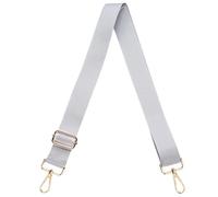 S&loyoe Purse Straps Replacement Crossbody Bag Strap Adjustable Wide Guitar Straps for Handbags 1.5inch, A Pure Gray, Large