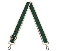 S&loyoe Purse Straps Replacement Crossbody Bag Strap Adjustable Wide Guitar Straps for Handbags 1.5inch, Labyrinth Stripes Dark Green, Large