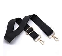 S&loyoe Purse Straps Replacement Crossbody Bag Strap Adjustable Wide Guitar Straps for Handbags 1.5inch, A Pure Black, Large