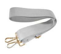 S&loyoe Soft Solid Color Purse Straps Replacement Crossbody Bag Strap Adjustable Wide Guitar Straps for Handbags 1.5inch, Grey Gold Buckle, Large