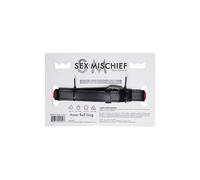Sex & Mischief Amor Ball Gag Silicone Red Heart Breathable Mouth Strap Bondage