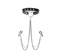 S&M Amor Collar with Nipple Jewelry