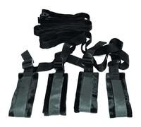S&M - Bed Restraint Bondage Set (Black)