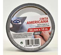 S&M Duct Tape Grey 50 mm x 10 m SANEAPLAST Insulating Duct Tape - 10 Metre Roll