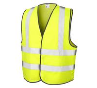 (S/M, Fluorescent Yellow) Result Mens Core Safety Hi Viz Vest