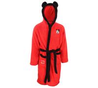 (S-M, Red) Disney Unisex Adult Mickey Mouse Logo Dressing Gown