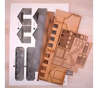 S.M.S. KX088 Pearces Machine Shop, Wrapped Lazer Cut Kit, OO/HO Gauge, Model Railway Building, Stone Cottage Design