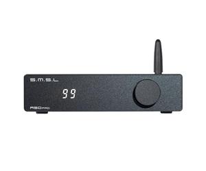 S.M.S.L A50 PRO HiFi Power Amplifier, High/Low Pass F, 2.1-Channel, Infineon's MA12070P Chip, Bluetooth 5.0/USB/Optical/HDMI/AUX input Passive subwoofer with adjustable volume, with Remote Control