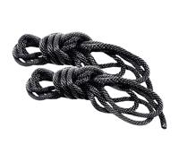 S&M - Silky Bondage Rope Set - Black (2 Pieces)