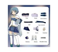 (S) Madoka Puella Magi Magica Miki Sayaka Cosplay Costume Japanese Anime Style