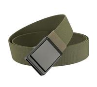 S-MAN Men's Elastic Web Belts No Hole Adjustable Tactical Jeans Belts for Men Army Green 120cm Long