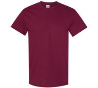 (S, Maroon) Gildan Mens Heavy Cotton Short Sleeve T-Shirt