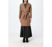 'S Max Mara Belted Virgin Wool Robe Coat with Shawl Collar - Size: 44 - female